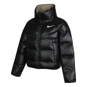 Nike iCL fB[X Xj[J[ y(WMNS) Nike Nsw Down-fill Short Stand Collar Windproof Down Jacket Black CU5814-010z TCY US_W_XXL