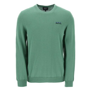 A[y[Z[ Y jbg&Z[^[ AE^[ Cotton Crewneck Sweater Tki Vert Marine