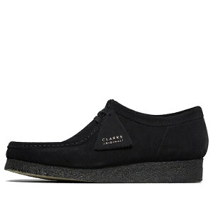 Clarks クラークス レディース スニーカー Black 【(WMNS) Clarks Wallabee 'Black Suede' 26155522】 サイズ US_7(24.0cm)