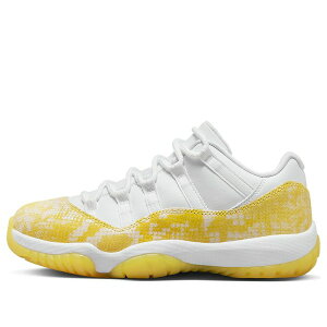 Air Jordan �W���[�_�� ���f�B�[�X �X�j�[�J�[ White/Tour Yellow/Sail �y(WMNS) Air Jordan 11 Retro Low 'Yellow Snakeskin' AH7860-107�z �T�C�Y US_9.5(26.5cm)