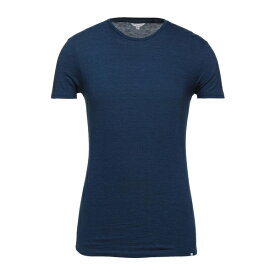 【送料無料】 オールバー ブラウン メンズ Tシャツ トップス T-shirts Blue