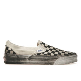 Vans バンズ メンズ スニーカー 【Vans Vault UA OG Classic Slip-On LX】 サイズ US_11.5(29.5cm) Stressed Black Checkerboard