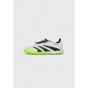 AfB_X Y T_ V[Y PREDATOR LEAGUE FT TF - Football boots turf - white/core black/lucid lemon