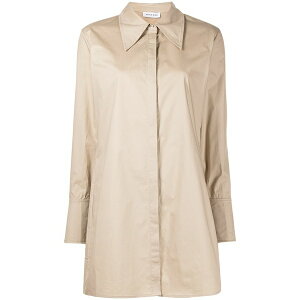 �A�j�[�r�� ���f�B�[�X �����s�[�X �g�b�v�X Tiffany cotton shirt dress Neutrals