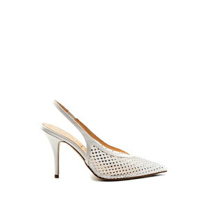 �V�����^�� ���f�B�[�X �p���v�X �V���[�Y Rhinestone-embellished slingback pumps White