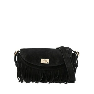 �T���h�� ���f�B�[�X �n���h�o�b�O �o�b�O Mini fringed crossbody bag Black