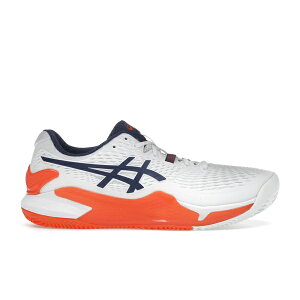 ASICS �A�V�b�N�X �����Y �X�j�[�J�[ �yASICS Gel-Resolution 9 Clay White Blue Expanse�z �T�C�Y US_12.5(30.5cm) White/Blue Expanse