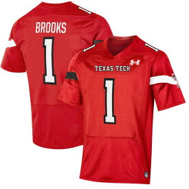 アンダーアーマー メンズ ユニフォーム トップス Jordyn Brooks Texas Tech Red Raiders Under Armour Player Game Jersey Red