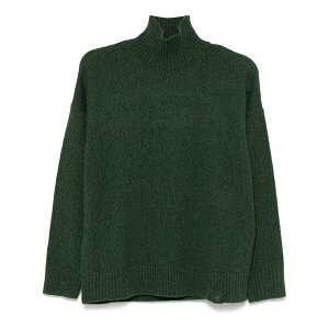 ���B�N�g���A �x�b�J�� ���f�B�[�X �j�b�g&�Z�[�^�[ �A�E�^�[ M��lange-effect sweater Green