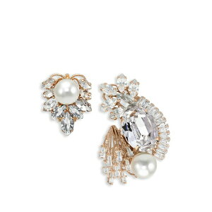 �A���g���q���j�X �����Y �s�A�X�E�C�������O �A�N�Z�T���[ Heunis asymmetric crystal-embellished earrings Pink