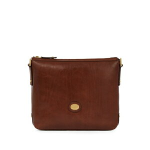 �U�E�u���b�W ���f�B�[�X �V�����_�[�o�b�O �o�b�O Zip-top leather cross body bag Brown