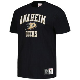 ミッチェル&ネス メンズ Tシャツ トップス Anaheim Ducks Mitchell & Ness Legendary Slub TShirt Black