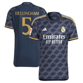 アディダス メンズ ユニフォーム トップス Jude Bellingham Real Madrid adidas 2023/24 Away Authentic Player Jersey Navy