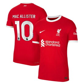 ナイキ メンズ ユニフォーム トップス Alexis Mac Allister Liverpool Nike 2023/24 Home Authentic Player Jersey Red