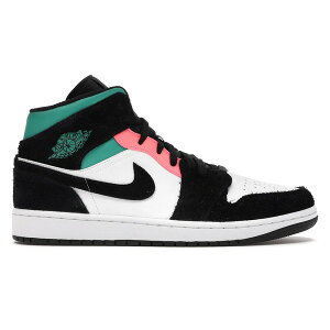 Jordan �W���[�_�� �����Y �X�j�[�J�[ �yJordan 1 Mid SE South Beach�z �T�C�Y US_M_16 White/Black-Pink-Green