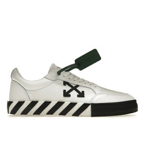 OFF-WHITE �I�t�z���C�g �����Y �X�j�[�J�[ �yOFF-WHITE Vulc Low Leather White Black SS22�z �T�C�Y US_M_13 White/Black