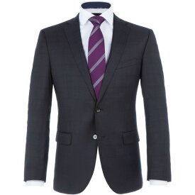 【送料無料】 バムラー メンズ ジャケット＆ブルゾン アウター Arnulf Slim-Fit Checked Suit Jacket Charcoal