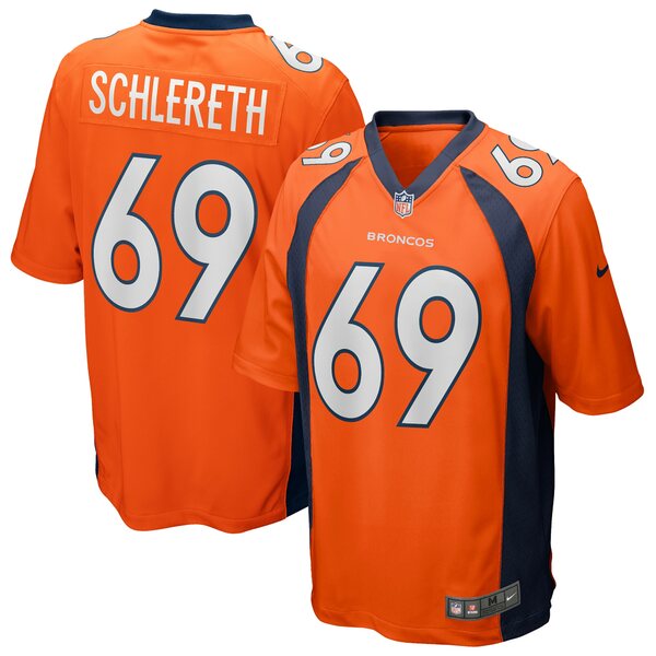 ナイキ メンズ ユニフォーム SALE 78%OFF Orange 全商品無料サイズ交換 トップス Mark Schlereth Player Nike Denver 送料無料激安祭 Retired Jersey Broncos Game