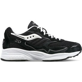 Saucony サッカニー メンズ スニーカー 【Saucony 3D Grid Hurricane】 サイズ US_7.5(25.5cm) Black White