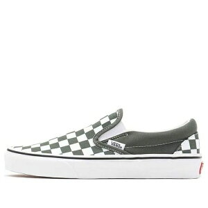 Vans �o���Y �����Y �X�j�[�J�[ �yVans Classic Slip-On 'Thyme Checkerboard' VN0A33TB9HO�z �T�C�Y US_M_3.5