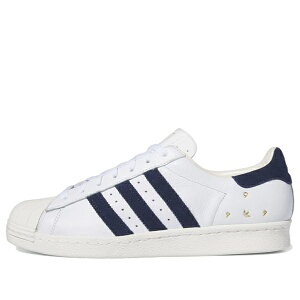 adidas �A�f�B�_�X �����Y �X�j�[�J�[ �yadidas Pop Trading Company x Superstar ADV 'White Collegiate Navy' IE3408�z �T�C�Y US_6(24.0cm)
