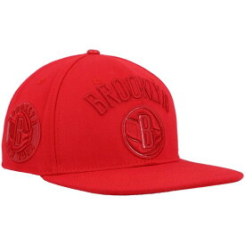 プロスタンダード メンズ 帽子 アクセサリー Brooklyn Nets Pro Standard Cherry Wool Snapback Hat Red