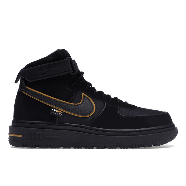 Nike ナイキ メンズ スニーカー エアフォース 【Nike Air Force Boot Cordura】 サイズ US_9(27.0cm)  Black Gold 安い正本 靴