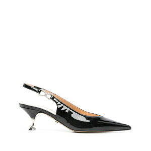 �}�b�n �A���h �}�b�n ���f�B�[�X �p���v�X �V���[�Y 60mm crystal-bow slingback pumps Black