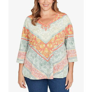 ���r�[���[�h ���f�B�[�X �J�b�g�\�[ �g�b�v�X Plus Size Embellished Floral Knit Top Loden Multi