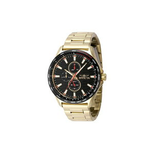 CrN^ Y rv ANZT[ Men's 48871 Invicta Racing Quartz Chronograph Black Dial Watch Gold