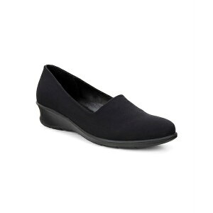 GR[ fB[X T_ V[Y Women's Felicia Stretch Flat Black, Black