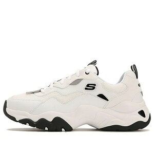 Skechers �X�P�b�`���[�Y �����Y �X�j�[�J�[ �ySkechers D'Lites low Running Shoes White 237152-WHT�z �T�C�Y US_9.5(27.5cm)