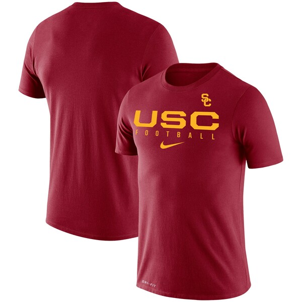 ナイキ メンズ Tシャツ トップス USC Trojans Nike Football Practice Legend Performance TShirt Cardinal