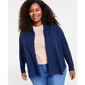 チャータークラブ メンズ ニット&セーター アウター Plus Size 100% Cashmere Cardigan, Created for Macy's Admiral Navy