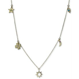 アンジー レディース ネックレス・チョーカー・ペンダントトップ アクセサリー Multi-Gemstone & Diamond Accent Dangle Charm Pendant Necklace in 14k Gold, 15" + 1" extender Gold
