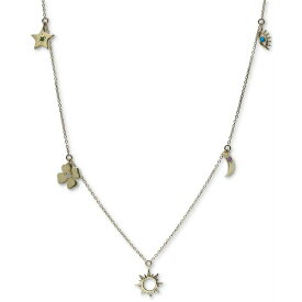 アンジー メンズ ネックレス・チョーカー アクセサリー Multi-Gemstone & Diamond Accent Dangle Charm Pendant Necklace in 14k Gold, 15" + 1" extender Gold