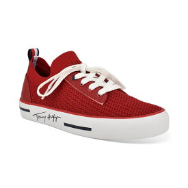 トミー ヒルフィガー レディース スニーカー シューズ Women's Gessie Stretch Knit Sneakers Medium Red Fb