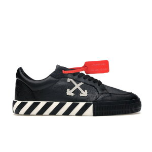 OFF-WHITE �I�t�z���C�g �����Y �X�j�[�J�[ �yOFF-WHITE Vulc Low Black Leather FW19�z �T�C�Y US_9(27.0cm) Black