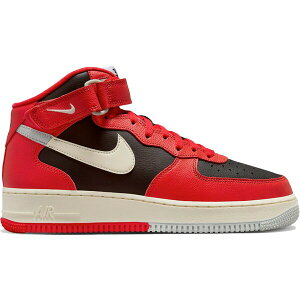 Nike iCL Y Xj[J[ yNike Air Force 1 Mid LV8 Split Black Redz TCY US_8(26.0cm) Black/Coconut Milk-Light Silver-University Red-Black