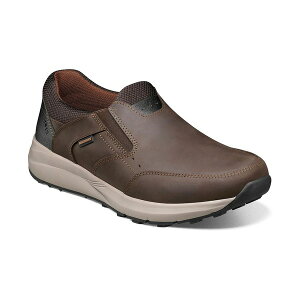 mubV Y Xj[J[ V[Y Men's Excursion Water-Resistant Moccasin Toe Slip-On Shoes Brown Crazy Horse