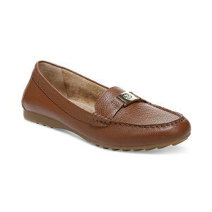 �W���j �x���j�[�j ���f�B�[�X �X���b�|���E���[�t�@�[ �V���[�Y Women's Dailyn Memory Foam Slip On Loafers, Created for Macy's Brown Leather