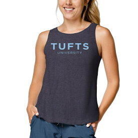 リーグカレッジエイトウェア レディース Tシャツ トップス Tufts University Jumbos League Collegiate Wear Women's TriFlex Trapeze Tank Top Heathered Navy