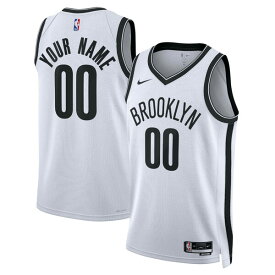 ナイキ メンズ ユニフォーム トップス Brooklyn Nets Nike Unisex Swingman Custom Jersey White Association Edition