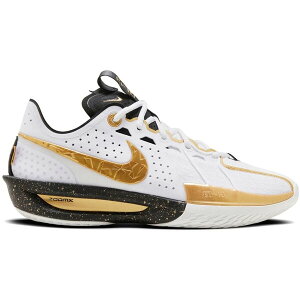 Nike �i�C�L �����Y �X�j�[�J�[ �yNike Air Zoom GT Cut 3 CHBL�z �T�C�Y US_M_4 White/Black/Metallic Gold