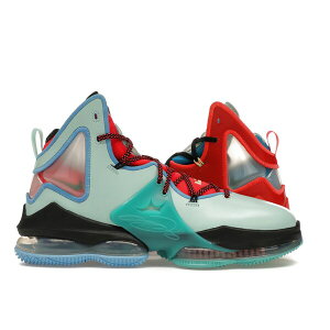 Nike �i�C�L �����Y �X�j�[�J�[ �yNike LeBron 19 The Map�z �T�C�Y US_9(27.0cm) Bright Crimson/Malachite-Coconut Milk