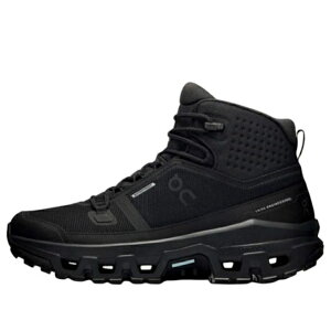 On Running �I�� �����j���O �����Y �X�j�[�J�[ �yOn Running Cloudrock Mid WP 'All Black' 3MF10161043�z �T�C�Y US_M_14