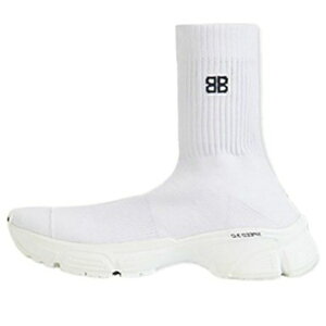 Balenciaga �o�����V�A�K ���f�B�[�X �X�j�[�J�[ �y(WMNS) Balenciaga Speed 3.0 High-Top Running Shoes White 654466W2DN29000�z �T�C�Y US_5(22.0cm)
