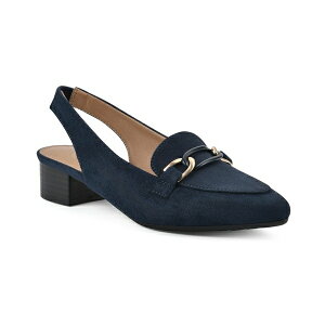 zCg}Ee fB[X Xb|E[t@[ V[Y Women's Boreal Slingback Loafers Navy Fabric