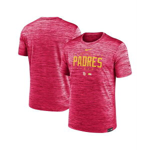 �i�C�L �����Y �V���c �g�b�v�X Men's Pink San Diego Padres City Connect Velocity Practice Performance T-shirt Pink