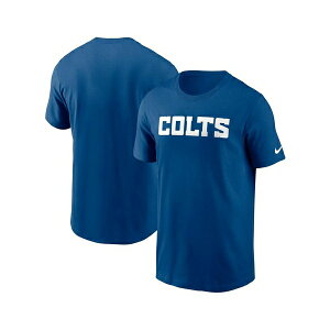 iCL Y Vc gbvX Men's Royal Indianapolis Colts Primetime Wordmark Essential T-Shirt Royal